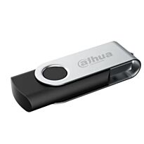 Dahua 16GB USB Flash Drive-USB Interface Ver 2.0 Max Read Speed: 20MB/s, Max Write Speed: 10MB/s, Plug And Play, Small In Size, Easy To Carry Metal Swivel Cover, Colour Black, Retail Box, 1 Year Limited Warranty