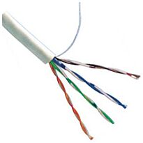 NetiX UTP CAT5E Copper Clad Aluminium 24AWG Ethernet Cable Grey- Unshielded Twisted Pair Cable-Solid Core, 305m Easy Pull Box-Colour Grey -Please Note-This Is A CCA Cable, Brown Box, No Warranty