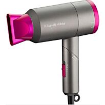 Russell Hobbs Travel Hair Dryer 1800W -Swivel Foldable Handle, 2 Speeds And Cool Function, Slim Concentrator Nozzle, 1.8Metre Power Cord, Retail Box 1 Year Warranty