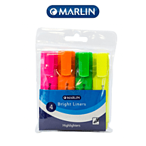 Marlin Bright Liners Highlighter 4's, Retail Packaging, No Warranty