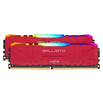 Ballistix RGB 16GBKit (2x8GB) DDR4 3200MHz Desktop Gaming Memory - Red