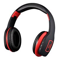 Bounce Bass Series Bluetooth Headphone Black and Red