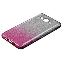Bounce Sparkle Series Phone Cover 2 Tone Faded Glitter Samsung J5 Prime Pink and Silver