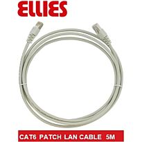 Ellies UTP Ethernet CAT6 Cable With RJ45 Connectors 5 Metre Length-High-Quality Ethernet Network Cable