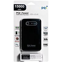 PQI 15 000 mAh Dual USB Power Bank - Black