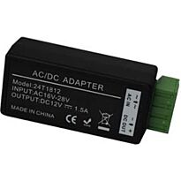 Securnix AC DC Voltage converter input 16-28VAC output DC12V-1.5A-Single Pack