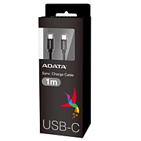 Adata 1m USB-C to USB-C 3.2 Cable Black