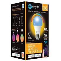 Connex Smart Wi-Fi 6W LED Bulb RGB+W Screw