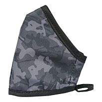 Clinic Gear Anti-Microbial Printed Mask Mens Cammo - Black and Grey