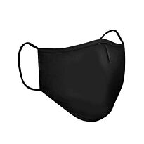 Clinic Gear Washable Solid Colour Mask Adults - Black.
