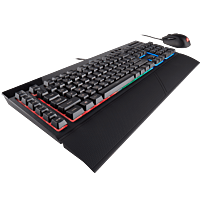 Corsair K55 + HARPOON RGB Keyboard and Mouse Combo Rubber Dome Switches 10000 DPI