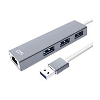 DM USB3.0 3PORT HUB +1000MBPS LAN -  CHB012