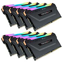 Corsair Vengeance RGB Pro 32GB (16GB bx 2 kit) DDR4-3200 CL16 1.35v - 288pin - Memory Module (Black Heatsink)