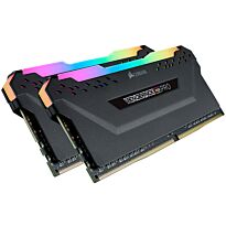 Corsair Vengeance RGB Pro 32GB (16GB bx 2 kit) DDR4-3200 CL16 1.35v - 288pin - Memory Module (Black Heatsink)