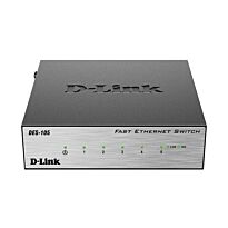 D-Link 5-Port 10/100 Unmanaged Metal Desktop Switch