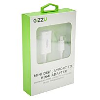 GIZZU Mini Display Port to HDMI Adapter - White