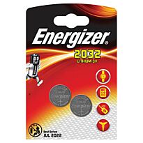Energizer Lithium Coin 2032 Blister Pack 2
