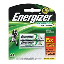 Energizer Recharge AA 2500mAh Blister Pack 2 