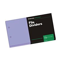 RBE Shades File Dividers Lilac 50's