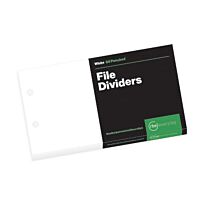 RBE White File Dividers 50's