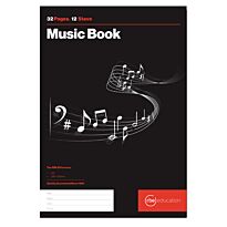 RBE Music Books A4 Portrait 12stave 32p