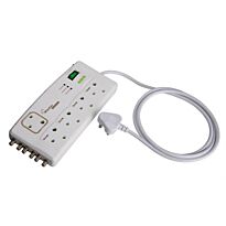 Ellies Eco Smart Surge Power Block FBLPSG5S4 Satellite and Aerial input with Surge Protection