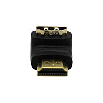 HDMI 90 Degree Male to Female Adapter - Black