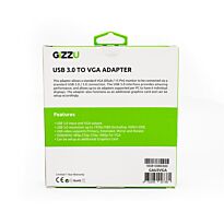 GIZZU USB3.0 to VGA Adapter - Black