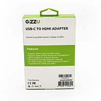 GIZZU USB-C to HDMI 4K Adapter - White
