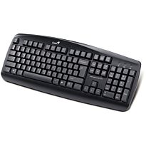 Genius KB110X PS/2 Black Keyboard - Standard Windows Keyboard