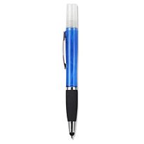 Geeko 3 in 1 Sanitizer Spray Stylus and Blue ink Pen- 3 Functions-Refillable Sanitizer Container with Spray Nozzle Blue