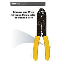 Goldtool Crimper and Wire Stripper-Strips solid or stranded wire