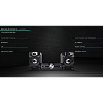 Hisense HA450 Mini HiFi System- 2.0 Channel Stereo Speakers