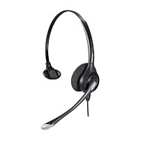 Calltel HW351N Mono-Ear Noise-Cancelling Headset - Quick Disconnect Connector + Calltel Quick Disconnect - USB Sound Card Adapter Cable