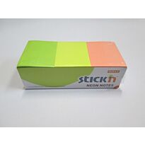 Stick n Note Assorted Neon 38x50 Box-12