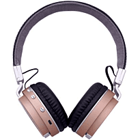 Geeko iPerfect Bluetooth Wireless On Ear Stereo Headphones Rose Gold