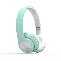 Geeko iPerfect Bluetooth Wireless On Ear Stereo Headphones Mint Green