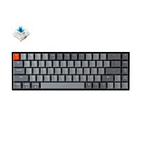 KeyChron K6 68 Key Hot-Swappable Mechanical Keyboard White LED Blue Switches
