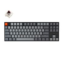 KeyChron K8 87 Key Hot-Swappable Gateron Mechanical Keyboard White LED Brown Switches