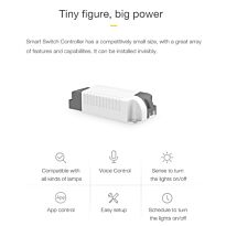 Lifesmart Smart Switch(Plug) Module - 2000w Max Load|CoSS - Power In Line - White