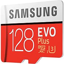 Samsung - EVO Plus microSD Memory Card 128GB + Adapter