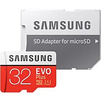 Samsung Evo Plus 32GB Micro SD SDHC card with adaptor