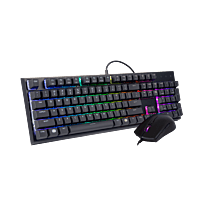COOLER MASTER MS121 GAMING KEYBOARD and AMBIDEXTROUS MOUSE COMBO RGB LIGHTING MEMCHANICAL SWITCHES
