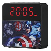 Marvel Alarm Clock Radio Bluetooth Speaker Avengers-Boys Edition