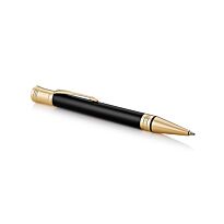 PARKER Duofold Black Gold Trim Ball Pen - Medium Nib - Black Ink