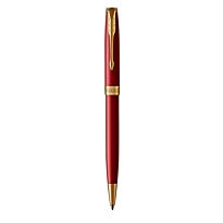 PARKER Sonnet Red Gold Trim Ball Pen - Medium Nib - Black Ink