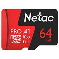 Netac P500 Extreme Pro 64GB Class 10 V10 U1 MicroSDXC Card & Adapter