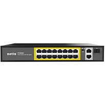 Netis Systems 16x Fast Ethernet PoE & 2x Gigabit uplink PoE Switch