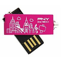 PNY Lovely City 8GB Flash Drive - Pink