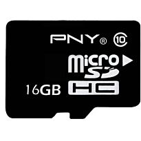 PNY 16GB MicroSD Card - Class 10 - With SD Adapter
